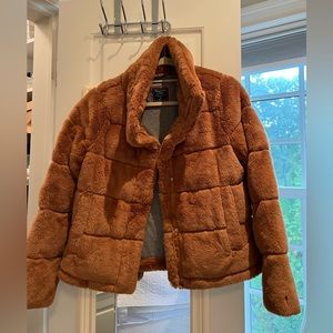 Abercrombie faux fur jacket